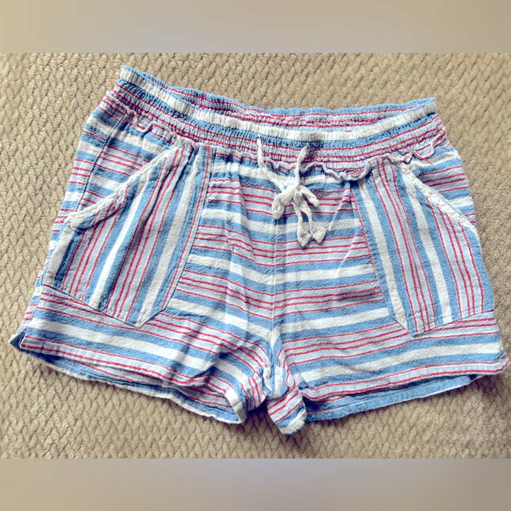 Jolt Red White & Blue Striped Shorts Junior size Small